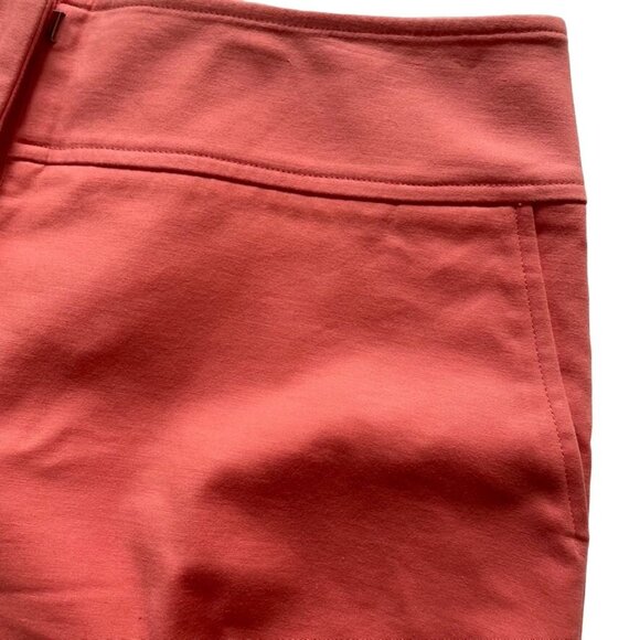 Womens Eric Chino Cropped Pants Peach Pink Pedal Pushers Size 6 u - Picture 3 of 6